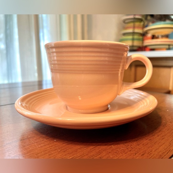 Fiesta Tea Cup and Saucer Set- - Picture 1 of 6